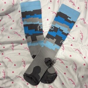 Men's Camouflage Athletic Socks - Blue, Gray, and Black